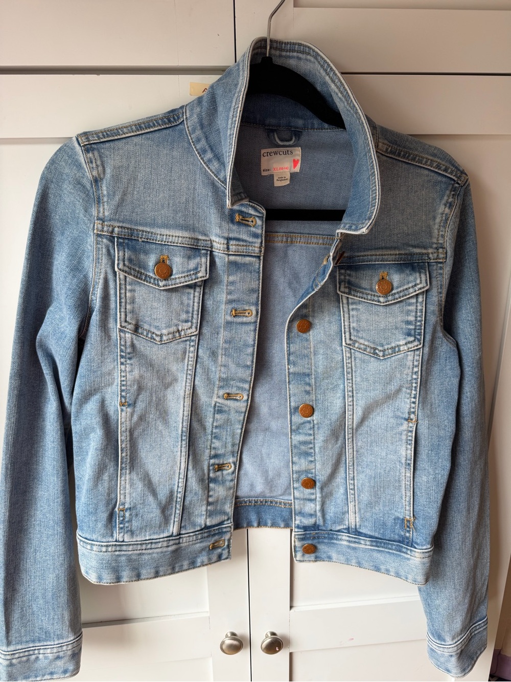 Crewcuts Light Wash Denim Jacket - Pale Blue